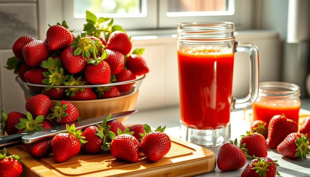 strawberry puree