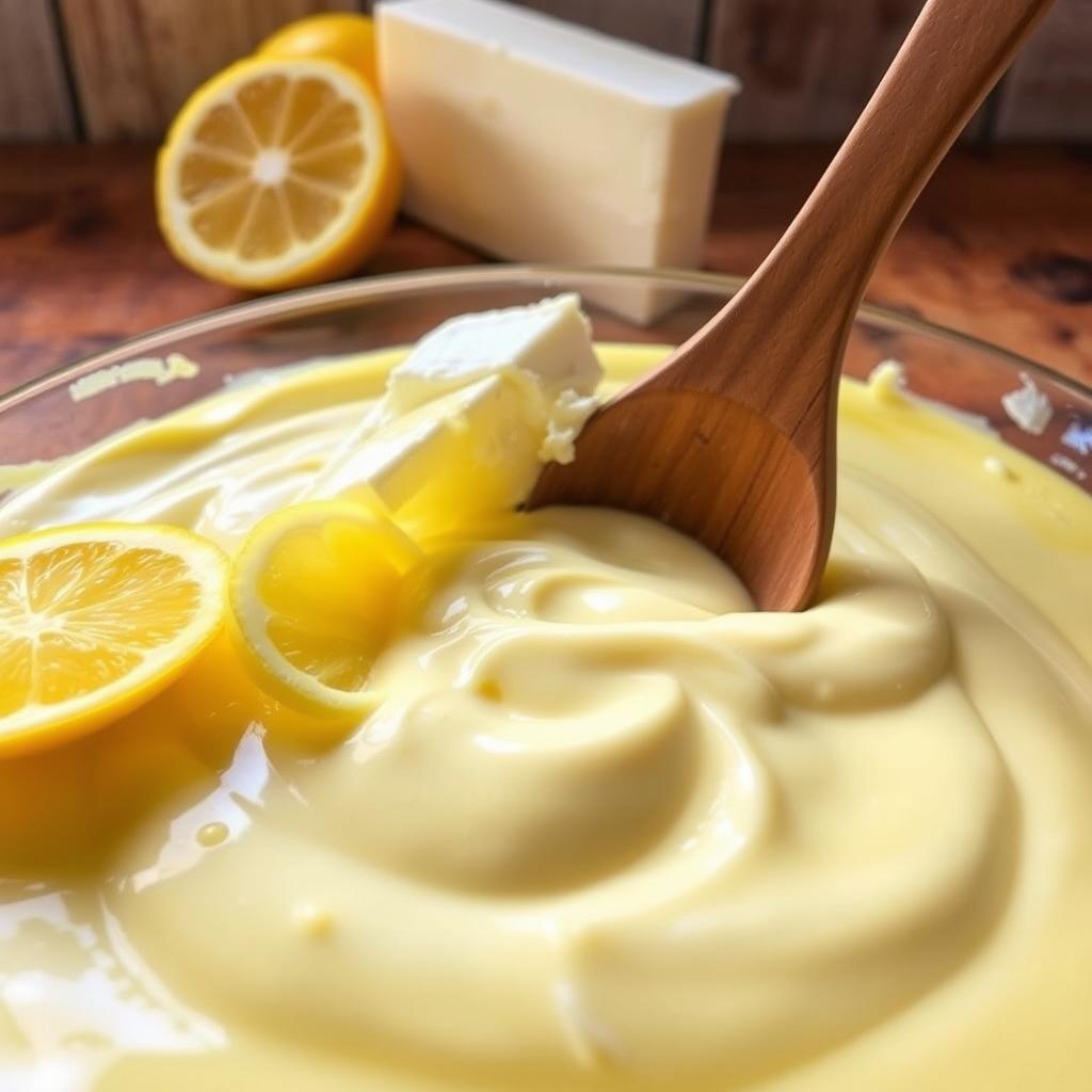 Lemon Cream Cheese Dump Cake Preparation