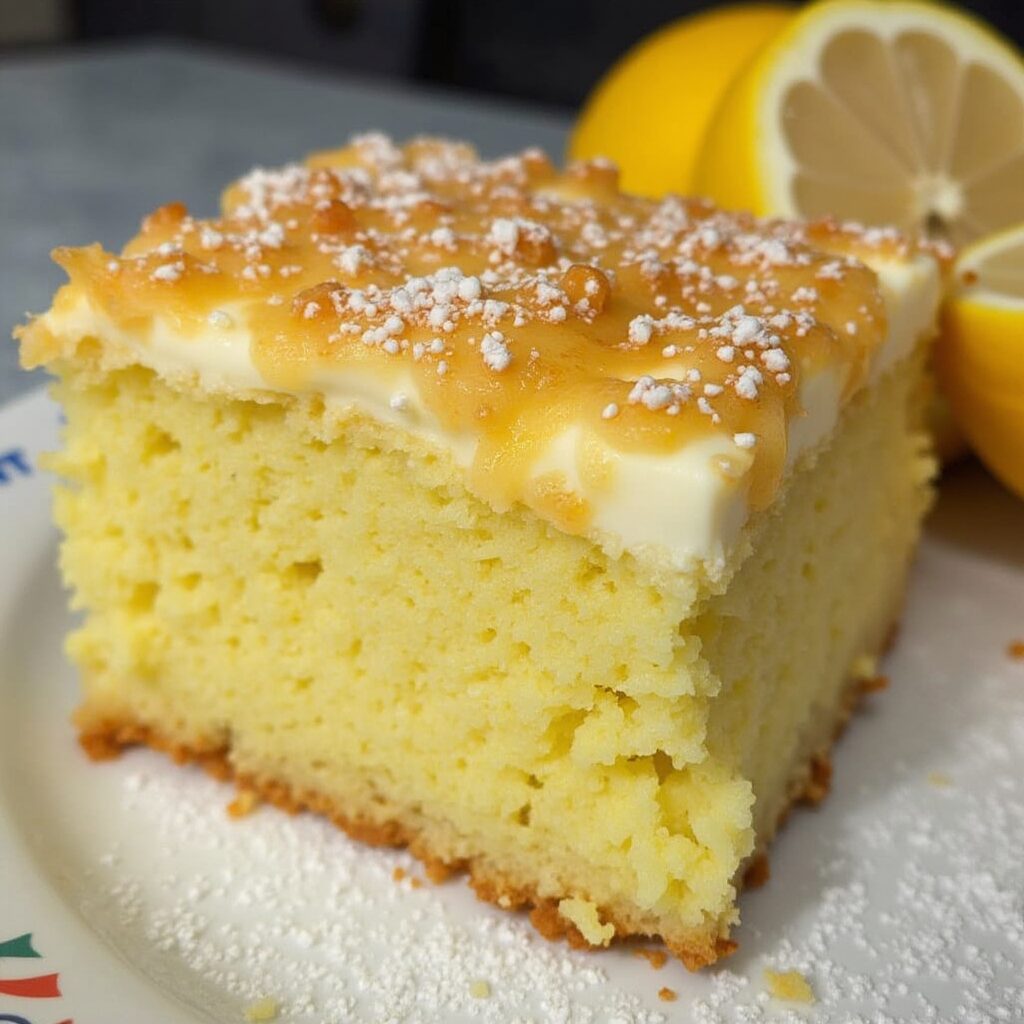 Lemon Cream Cheese Dump Cake Recipe