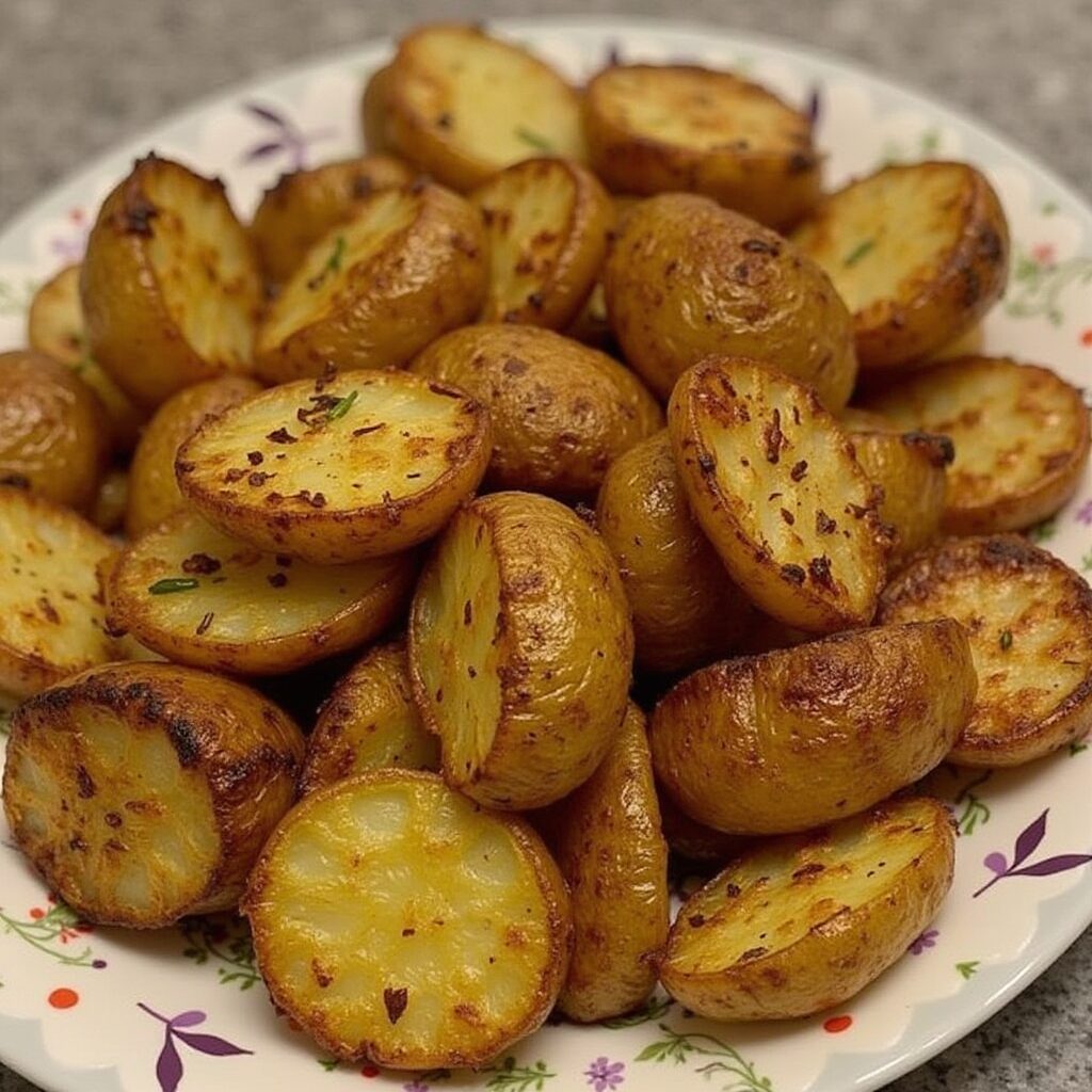 OVEN FRIED POTATOES & ONIONS